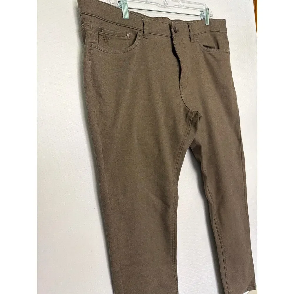English Laundry Brown 36x32 Straight Fit Stretch Pants‎ Business Casual